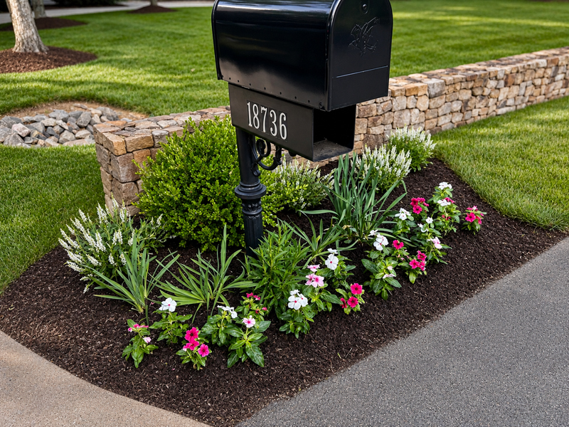 Garden around mailbox